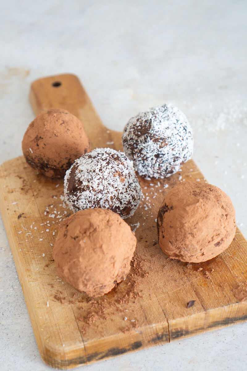 Boules Mocha (avec pulpe de lait d’amande)