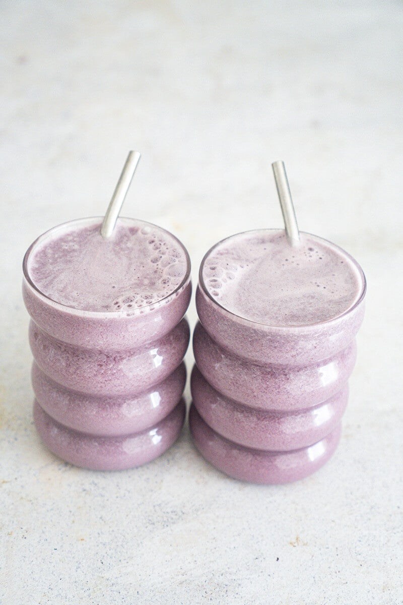 Amandelmelk met bramen